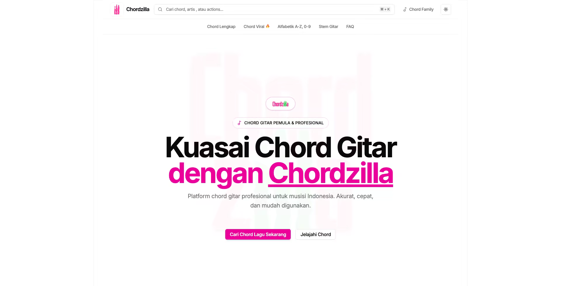 Chordzilla — Guitar Practice