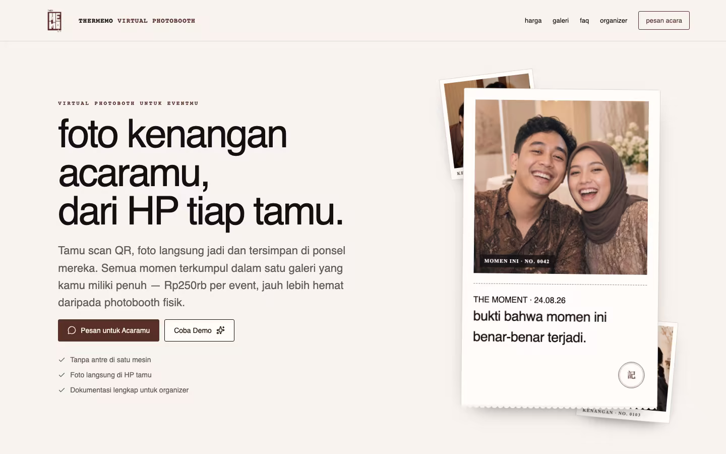 TherMemo — Photobooth & Keepsakes Gallery Image 1